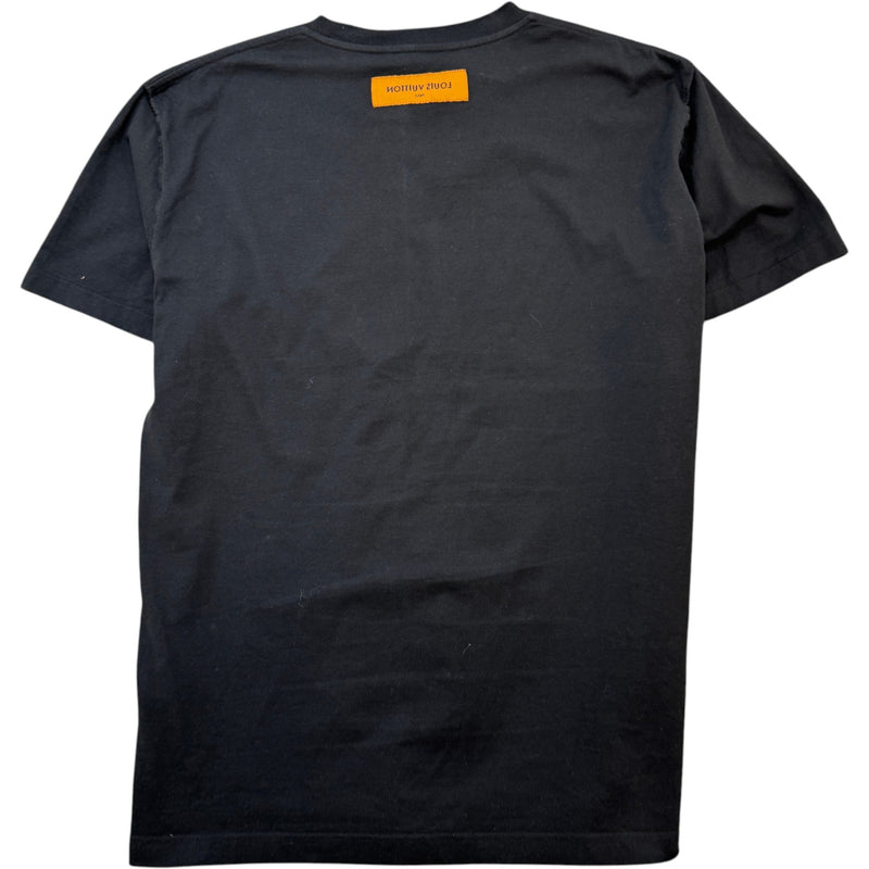 Men's Embossed Logo T-Shirt Black Size L
