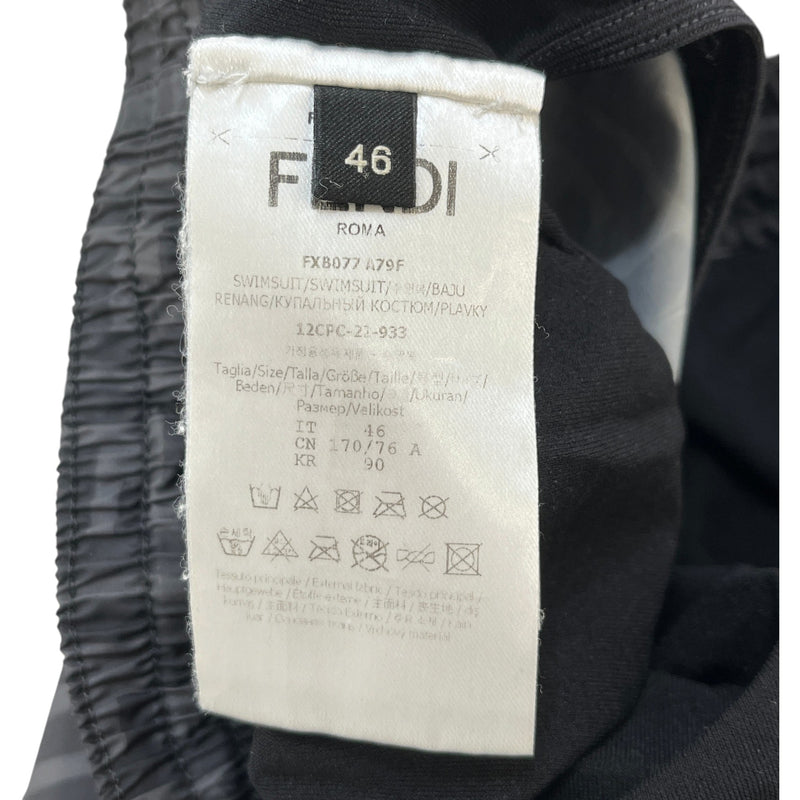 Men's FF Logo Swim Shorts Black Size S / W30