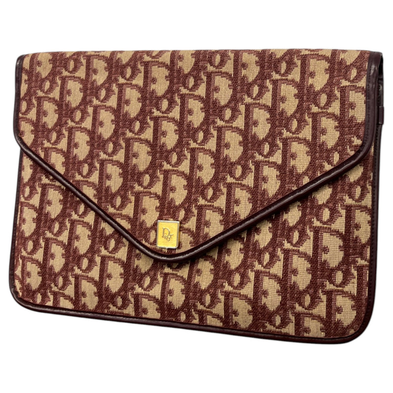 Women's Oblique Monogram Envelope Clutch Burgundy