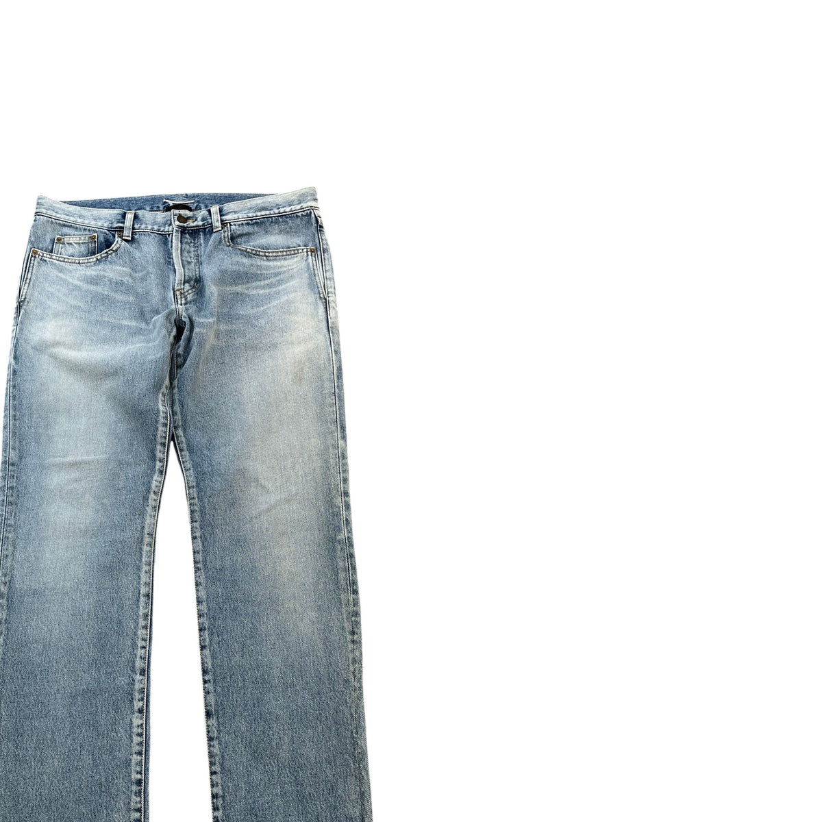 Men's Straight Leg Jeans Blue Size W33 - Photo 3