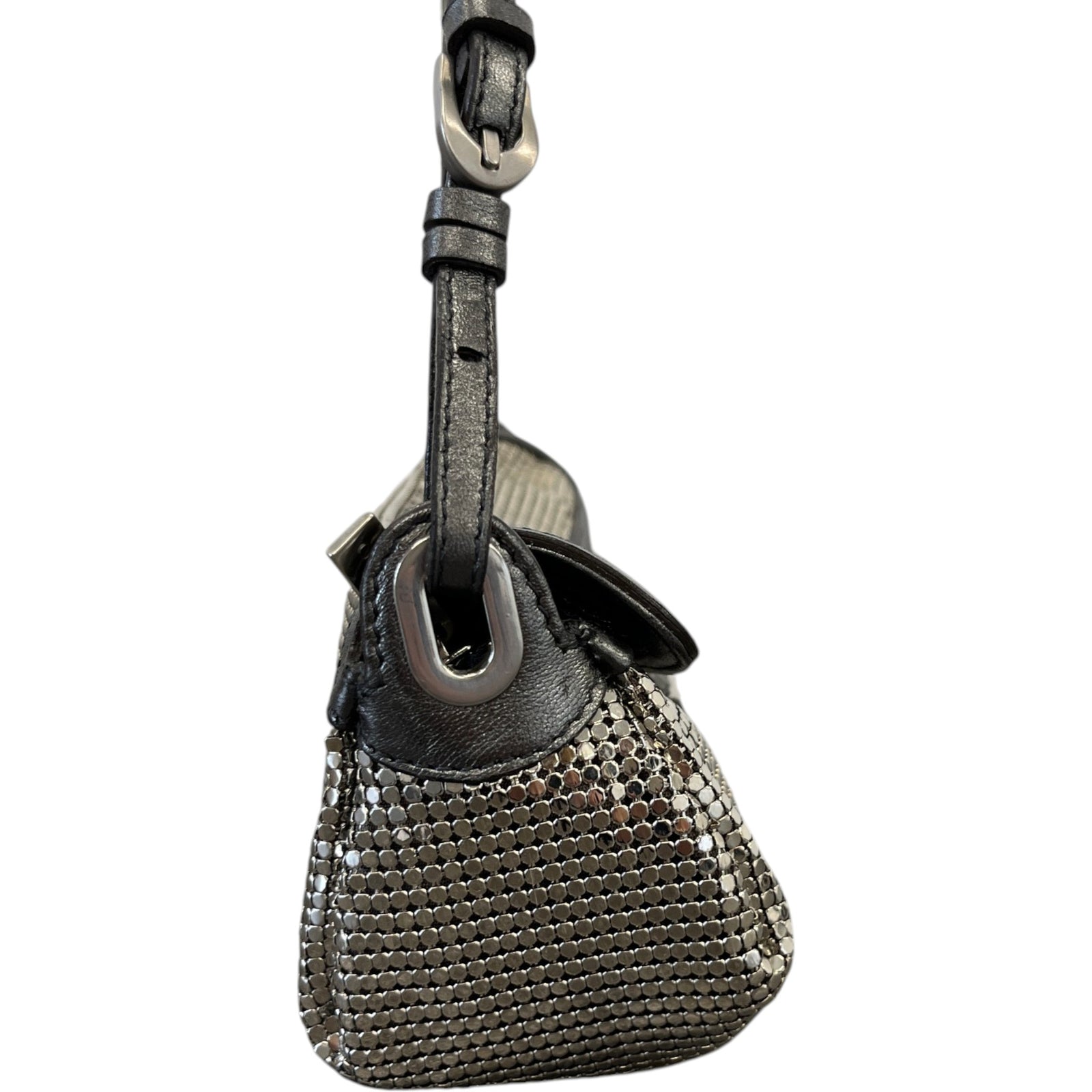 Women's Chain Metal Bag Silver - Photo 7