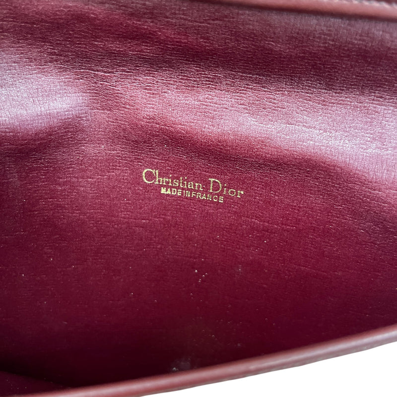 Women's Oblique Monogram Envelope Clutch Burgundy