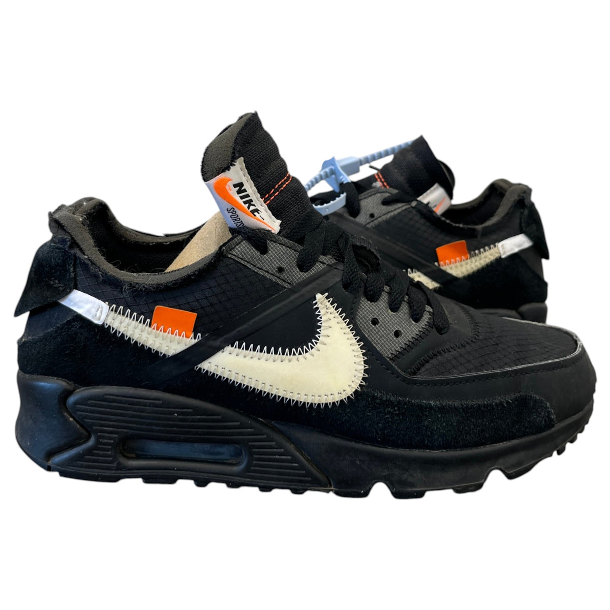 Men's X Nike Air Max 90 Low Trainers Black Size UK 6 / EU 40 - Photo 3