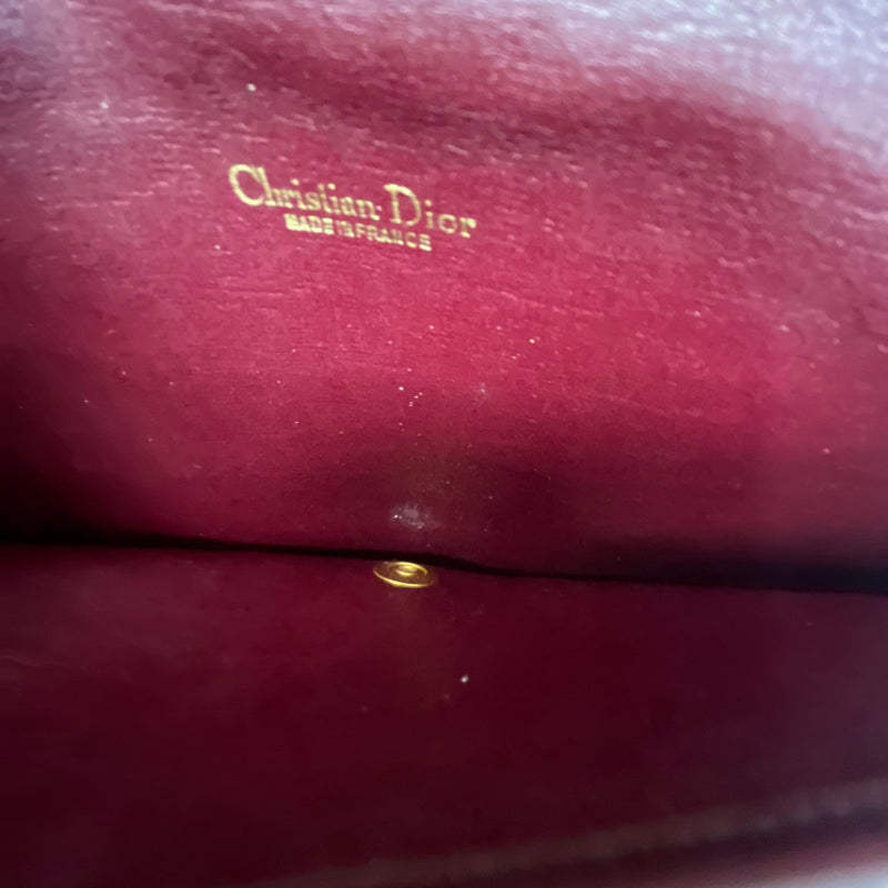 Women's Oblique Monogram Envelope Clutch Burgundy