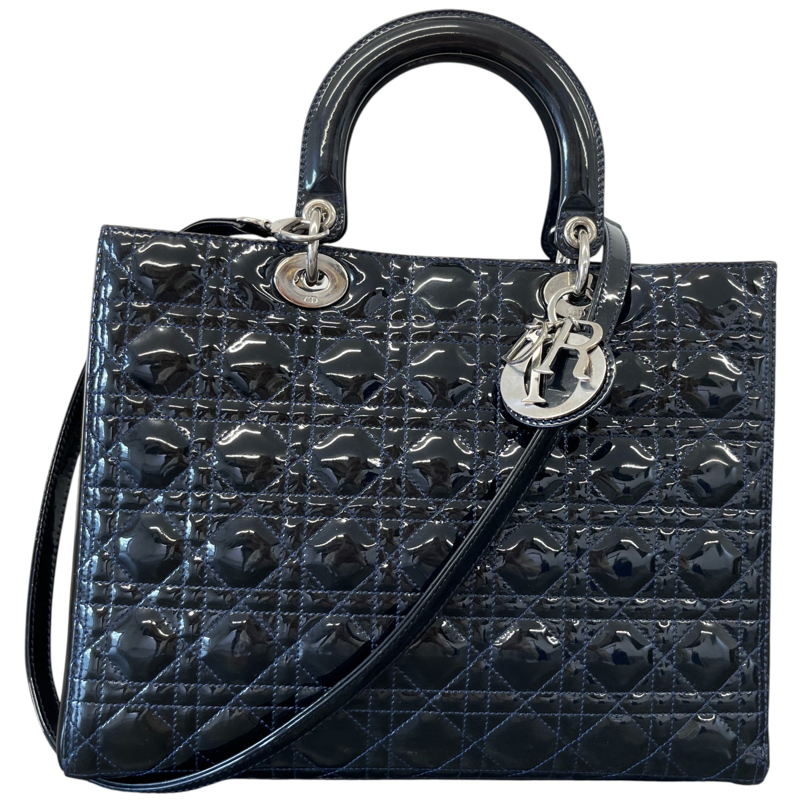 Women's Lady Dior Large Bag Black - Photo 1