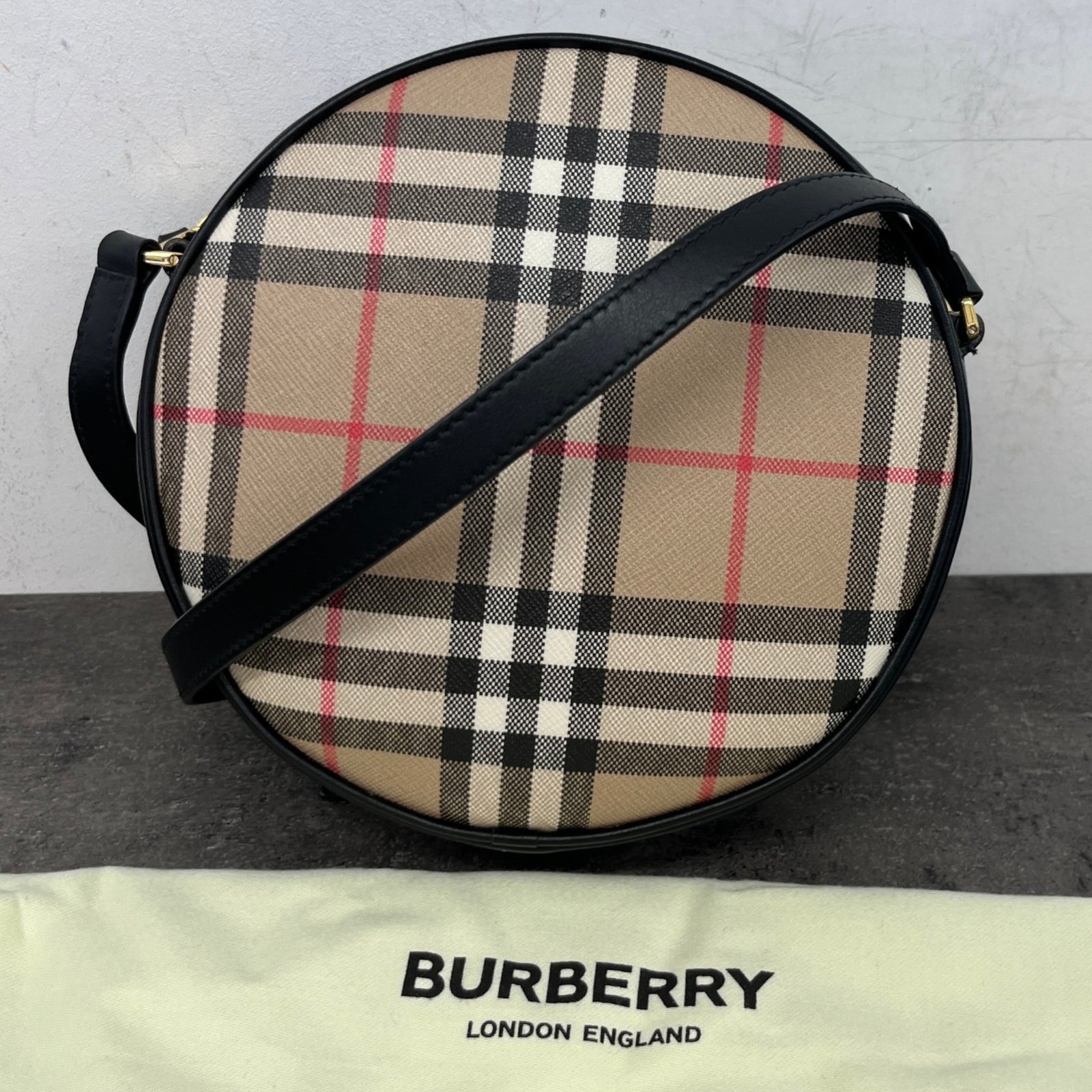 Women's Check Louise Crossbody Bag Black - Photo 11