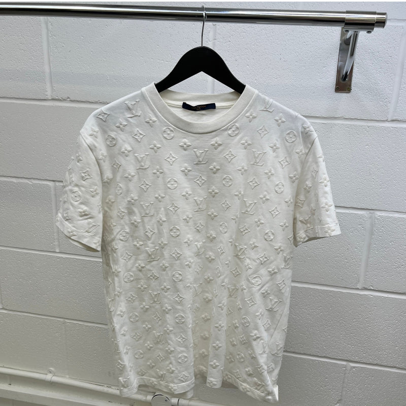 Men's All Over Monogram T-Shirt White Size M