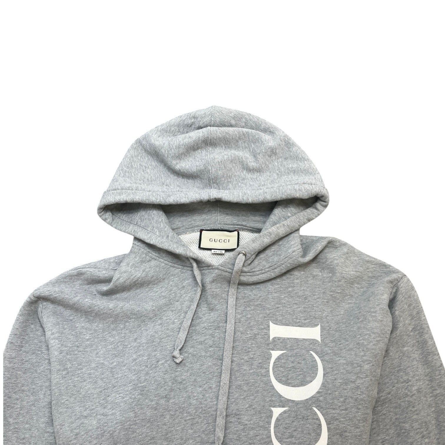 Men's Logo Print Hoodie Grey Size L - Photo 5