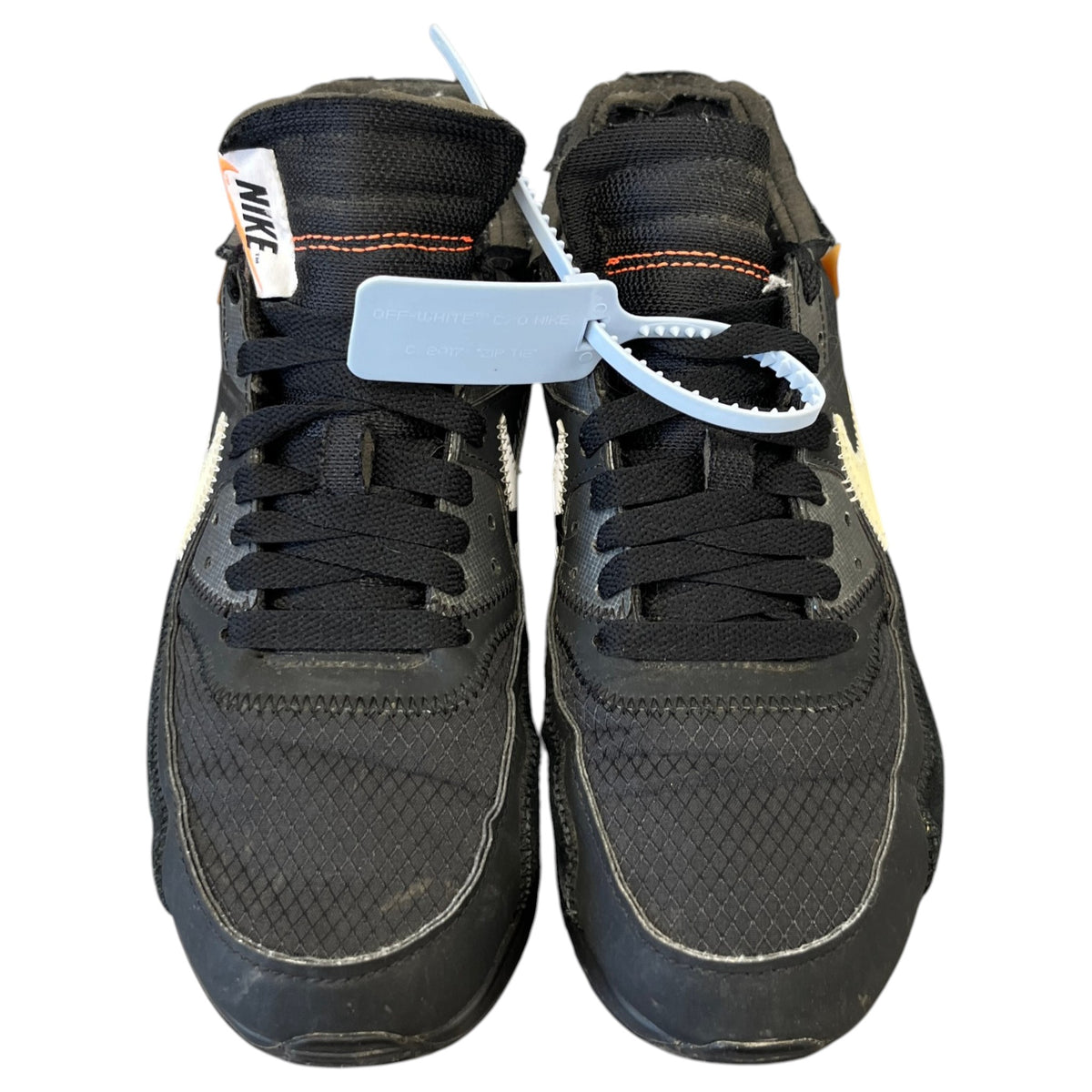 Men's X Nike Air Max 90 Low Trainers Black Size UK 6 / EU 40 - Photo 6