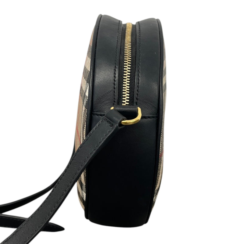 Women's Check Louise Crossbody Bag Black