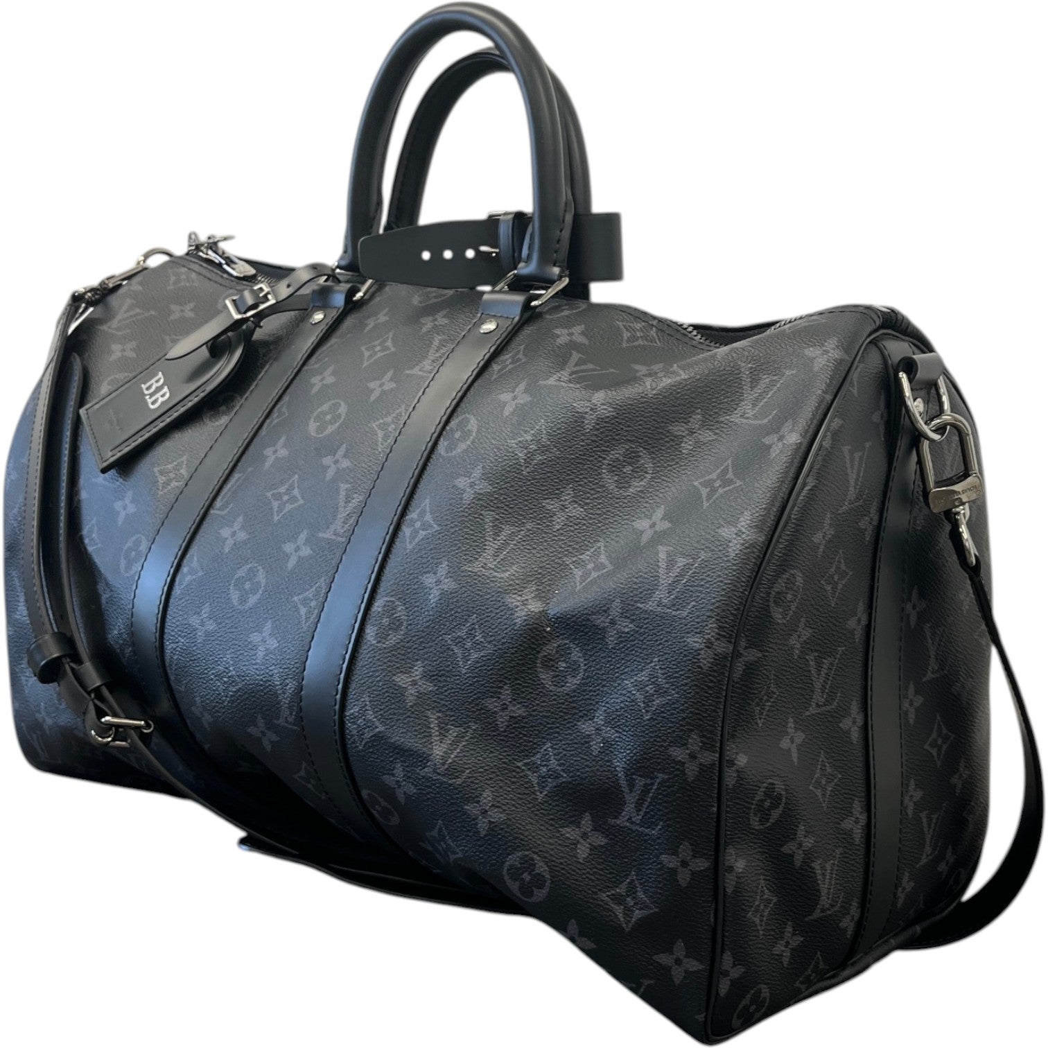 Men's Monogram Eclipse Keepall Bandoulière 45 Bag Charcoal - Photo 3