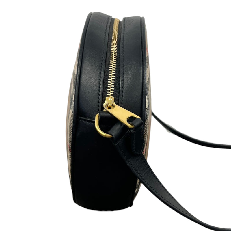 Women's Check Louise Crossbody Bag Black