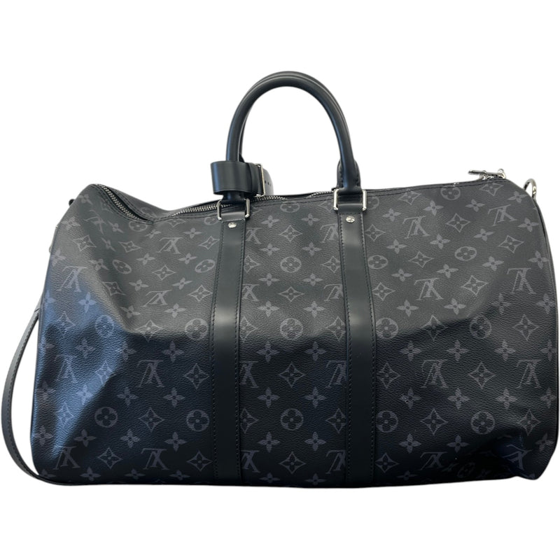 Men's Monogram Eclipse Keepall Bandoulière 45 Bag Charcoal