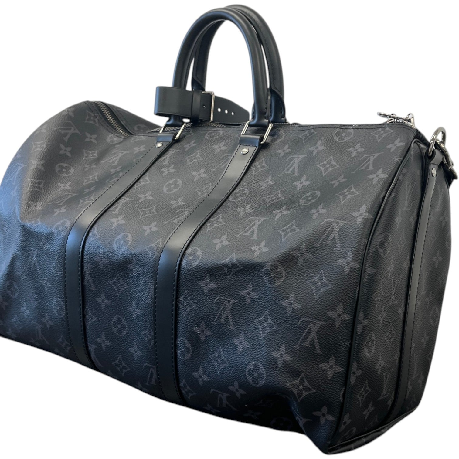 Men's Monogram Eclipse Keepall Bandoulière 45 Bag Charcoal - Photo 6