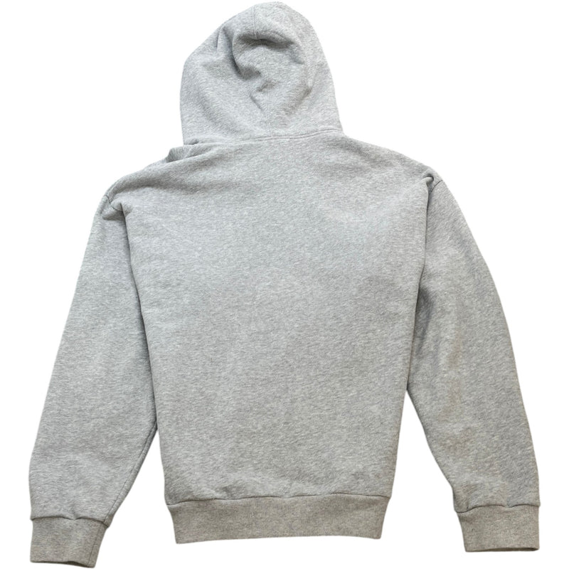 Men's Logo Print Hoodie Grey Size L