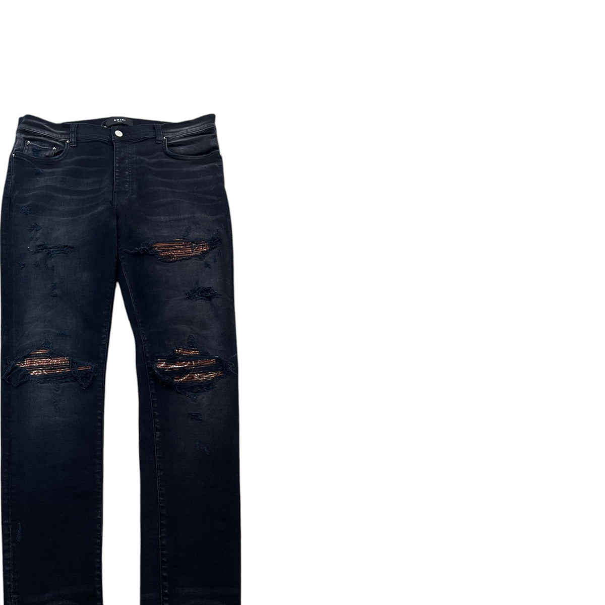 Men's MX1 Distressed Jeans Black Size XL / W36 - Photo 3