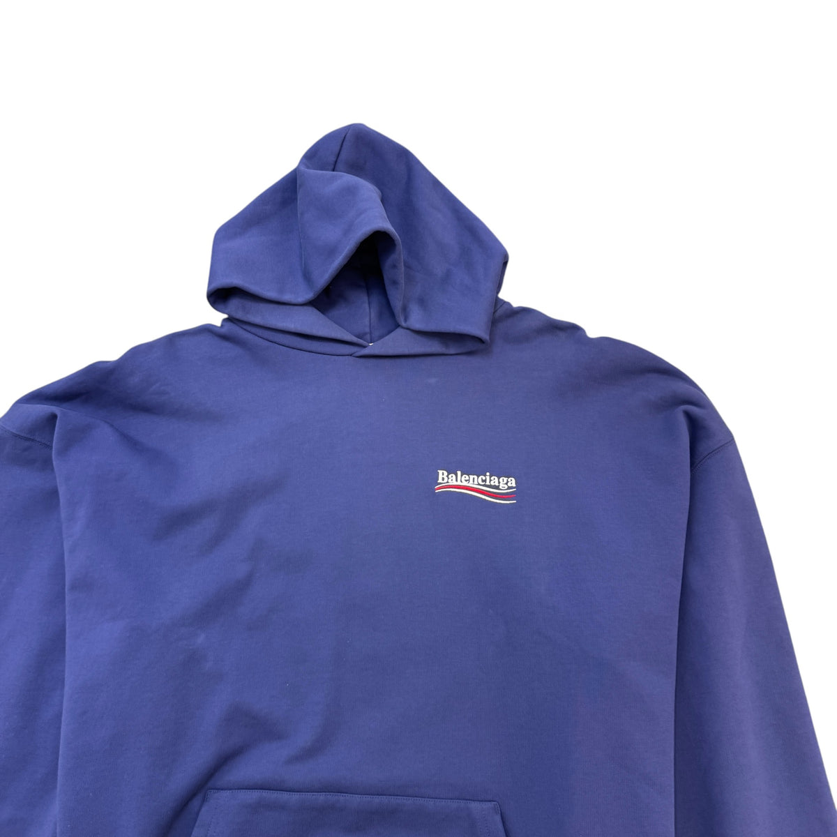 Men's Political Logo Hoodie Blue Size XS - Photo 3