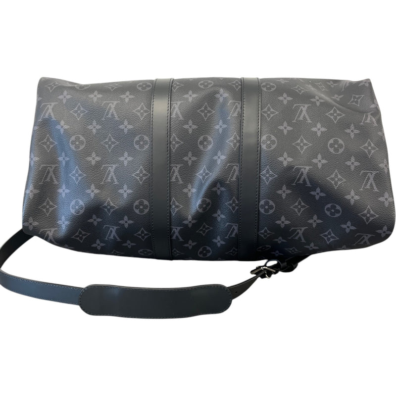 Men's Monogram Eclipse Keepall Bandoulière 45 Bag Charcoal
