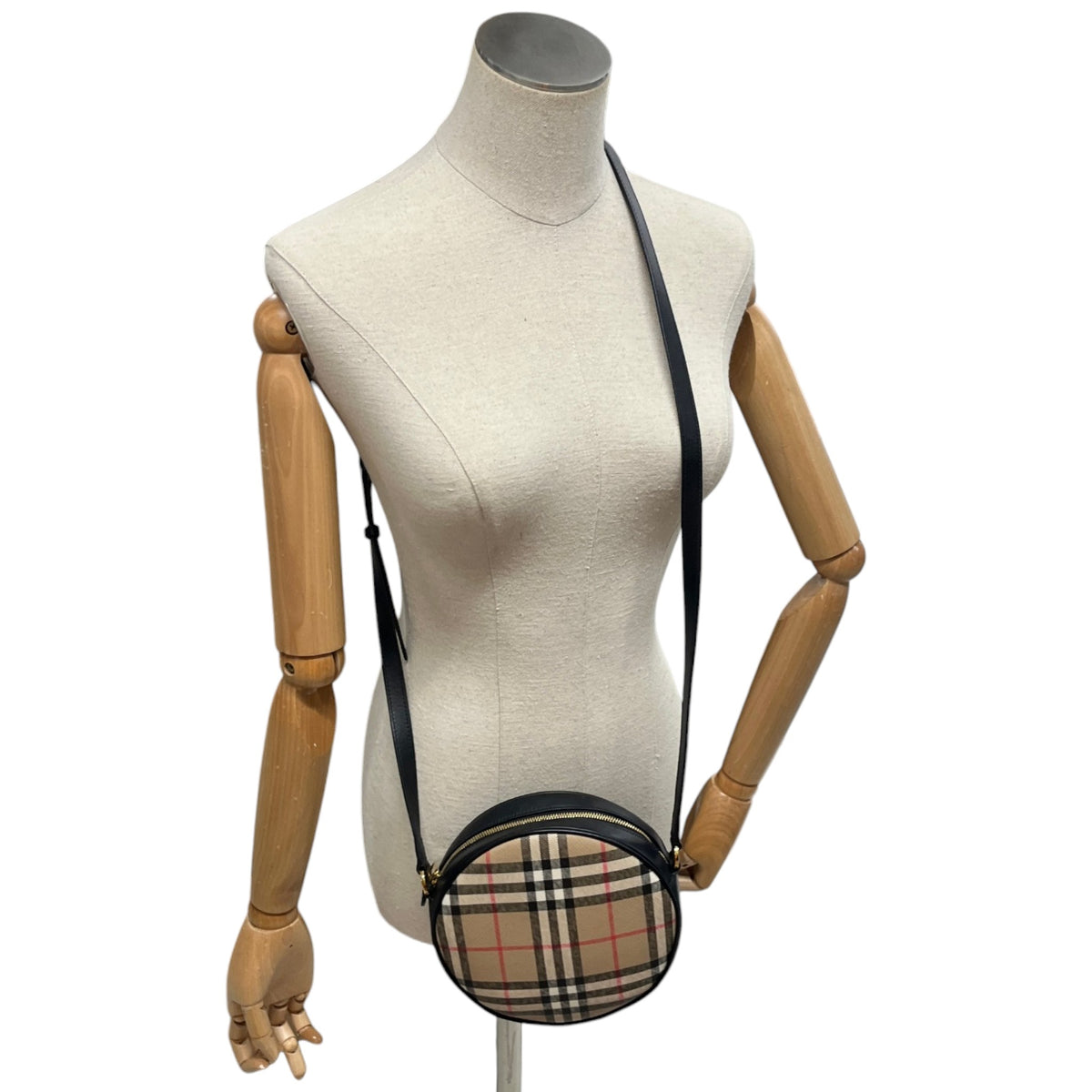 Women's Check Louise Crossbody Bag Black - Photo 2
