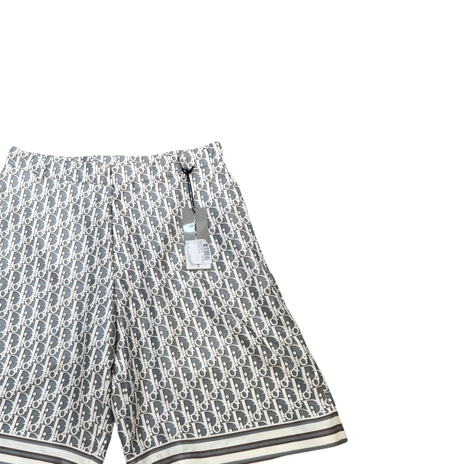 Men's Oblique Bermuda Shorts Grey Size S / W30 - Photo 3