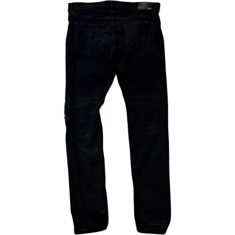 Men's Mx1 Distressed Jeans Black Size IT 54 / UK 38