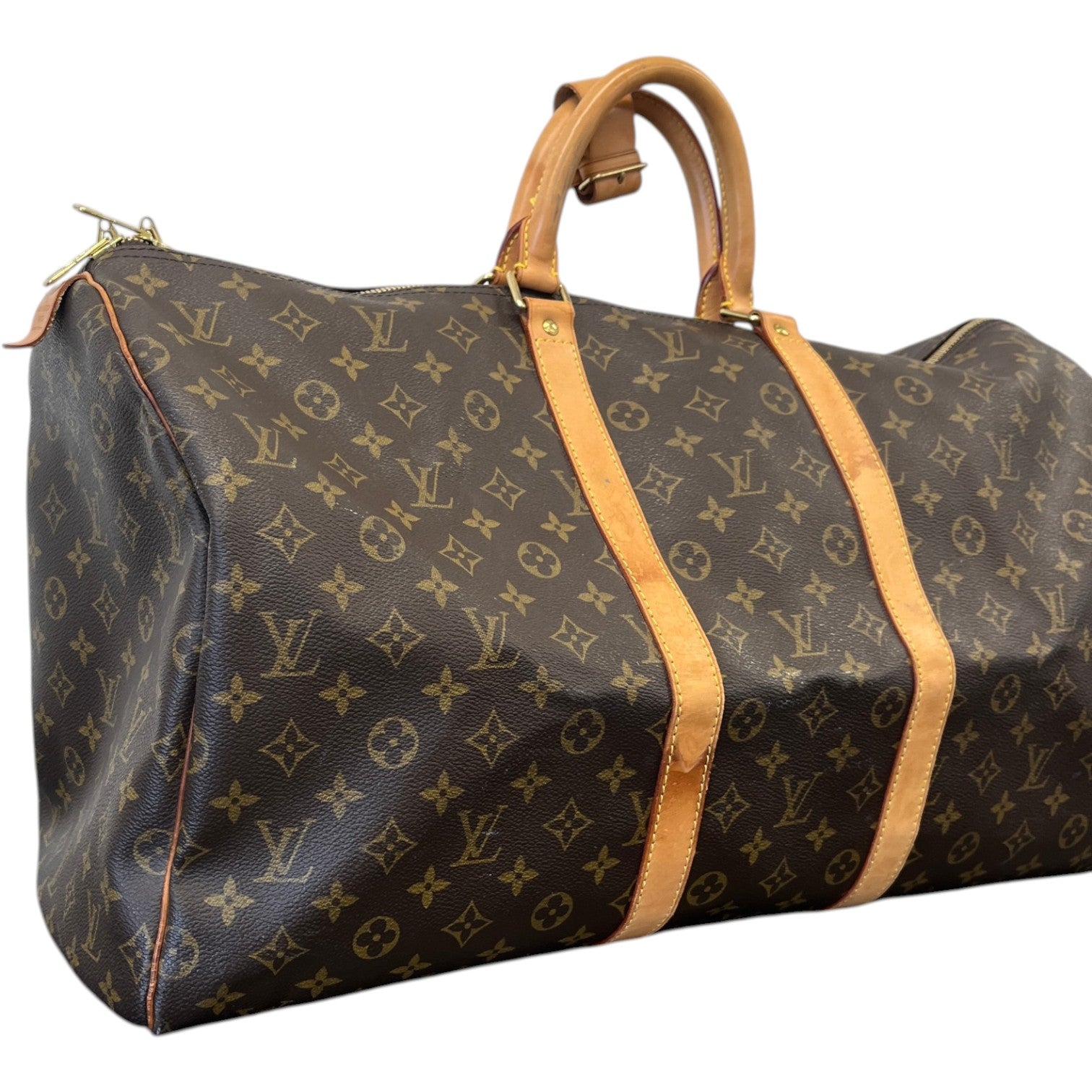 Women's Keepall 55 Bag Brown - Photo 4