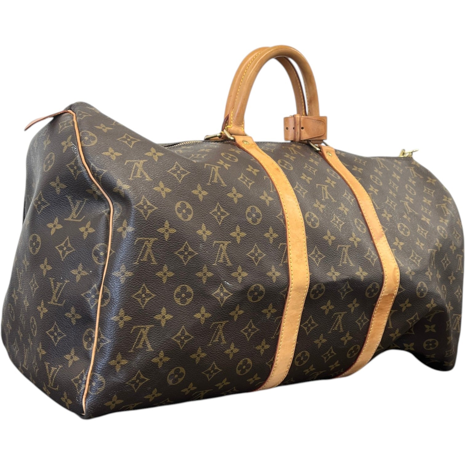Women's Keepall 55 Bag Brown - Photo 7