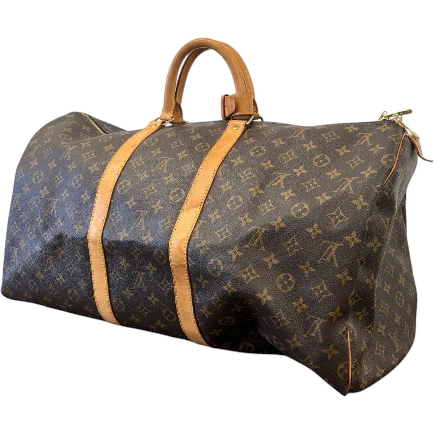 Women's Keepall 55 Bag Brown - Photo 6