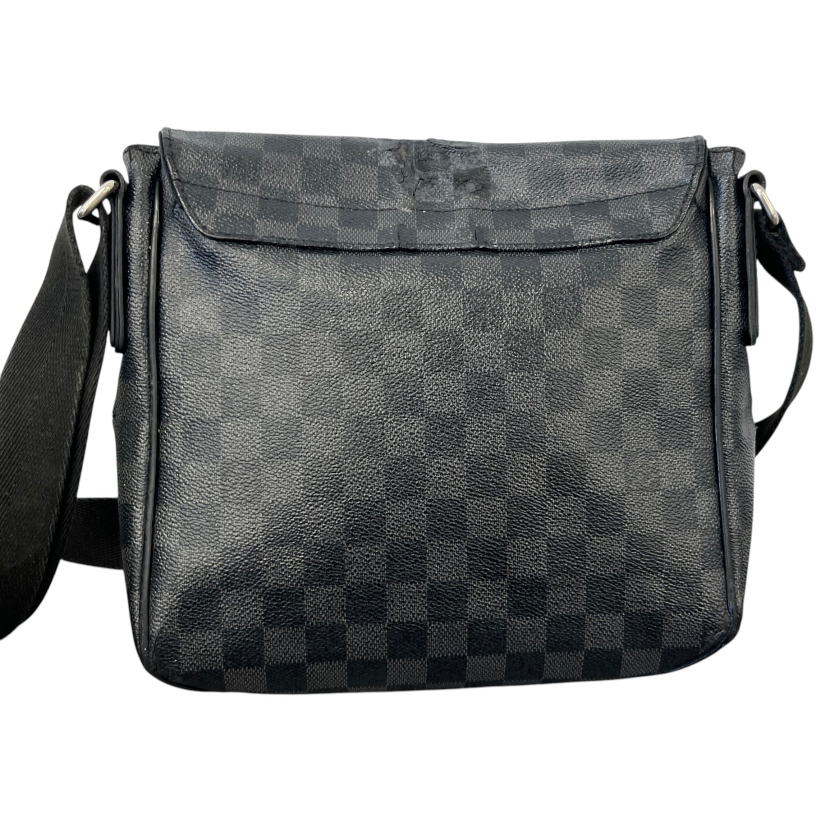 Men's Damier Graphite District Pm Messenger Bag Black - Photo 3