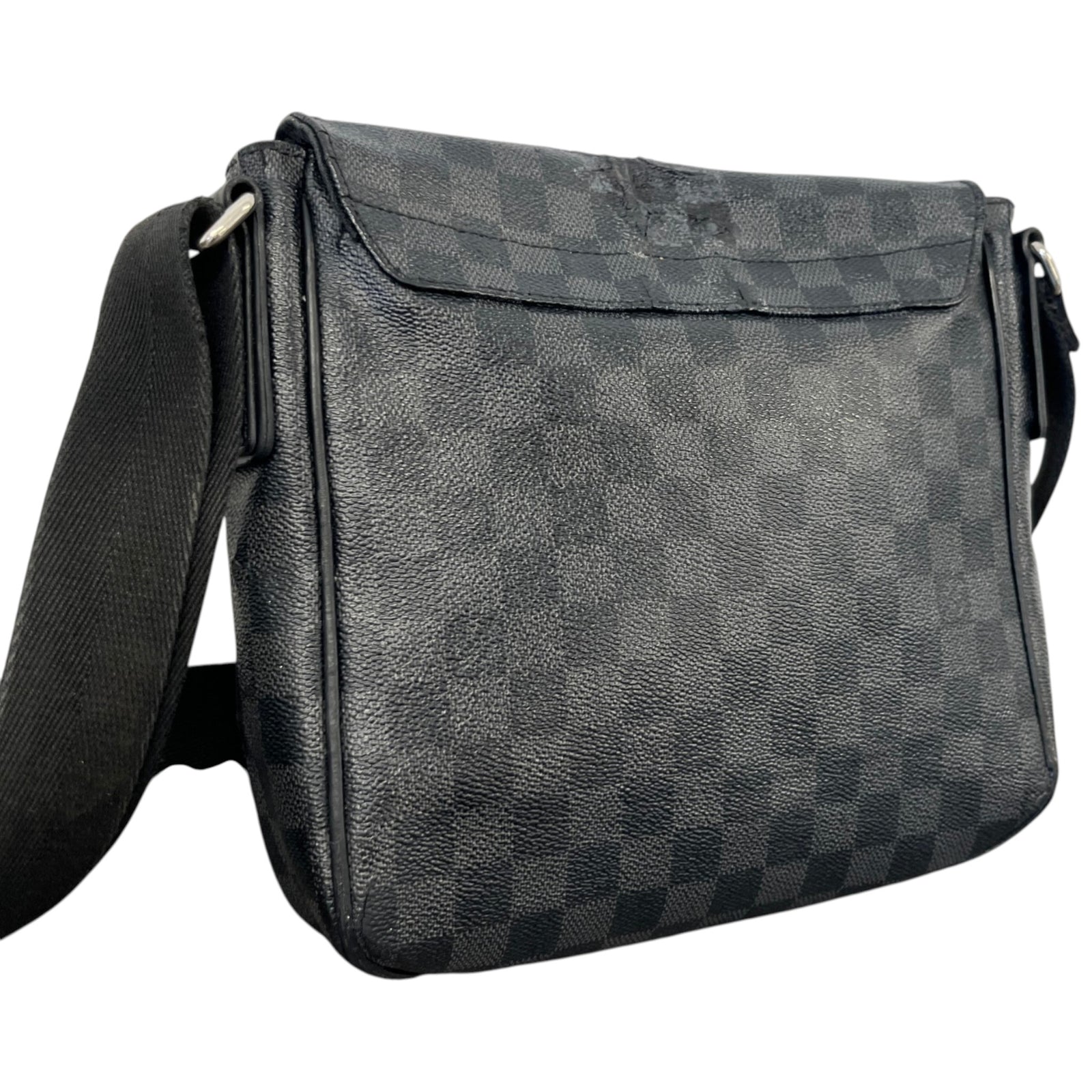 Men's Damier Graphite District Pm Messenger Bag Black - Photo 8
