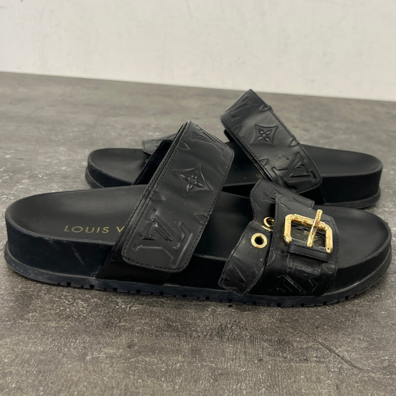 Women's Bom Dia Flat Comfort Mules Sandals Black Size UK 3.5 / EU 36.5
