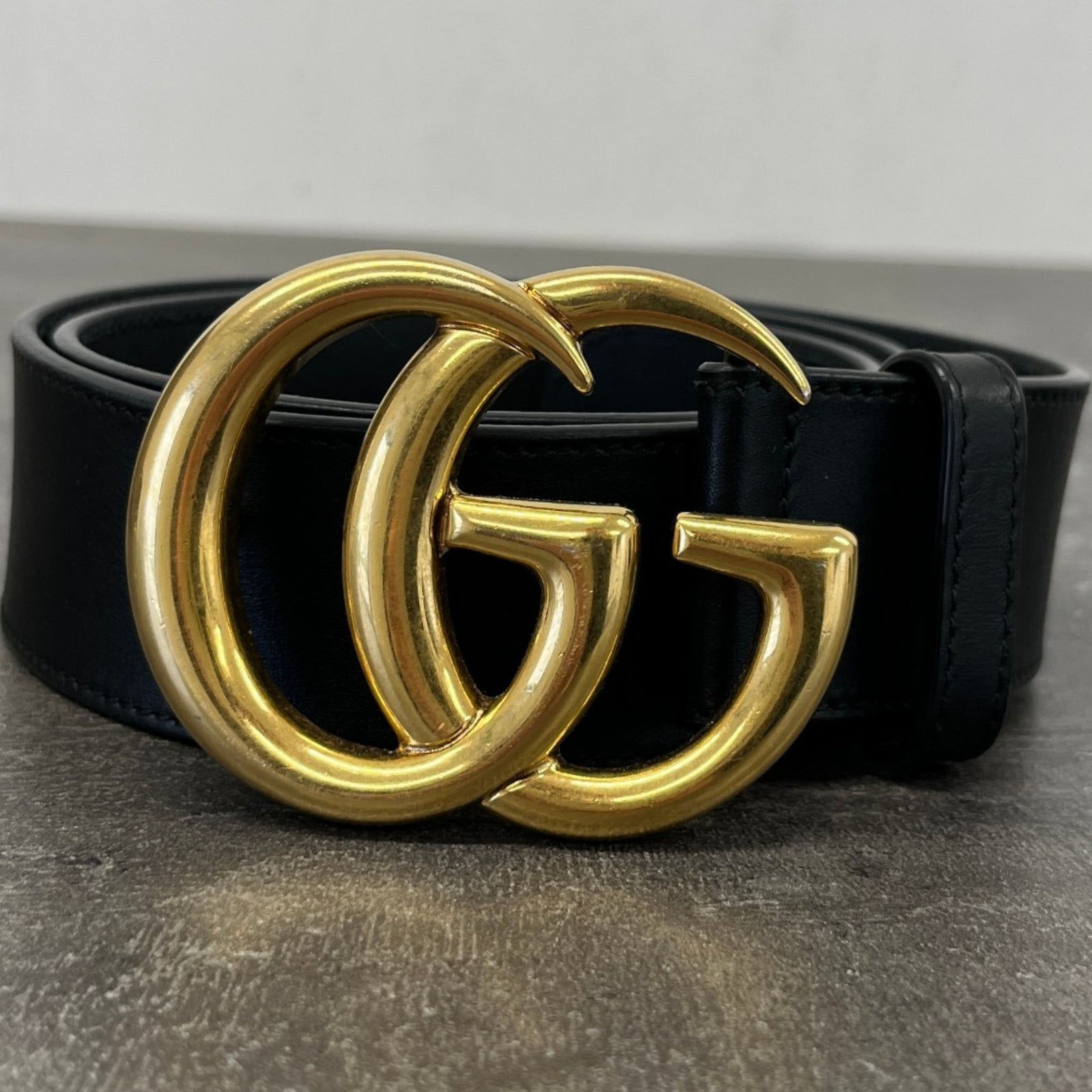 Women's Gg Marmont Belt Black Size 75CM / UK 6 - Photo 8