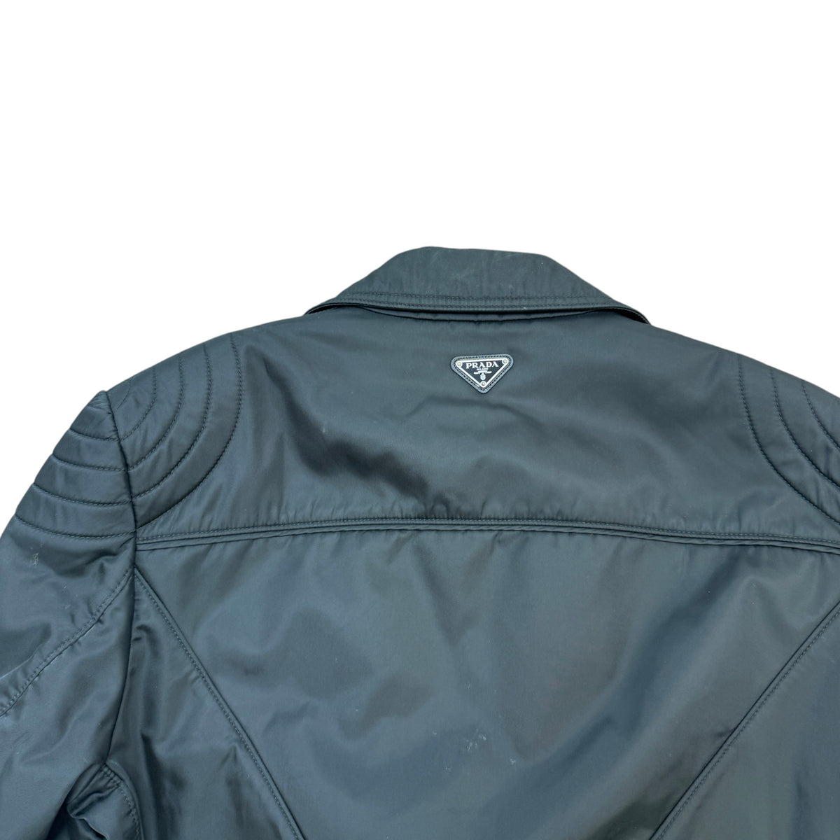 Men's Re-Nylon Biker Style Jacket Black Size XL - Photo 4