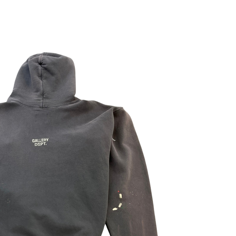 Men's 90's Recycle Graphic Print Hoodie Grey Size XL