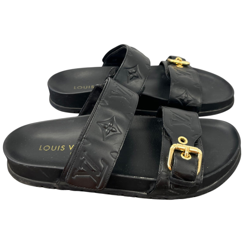 Women's Bom Dia Flat Comfort Mules Sandals Black Size UK 3.5 / EU 36.5