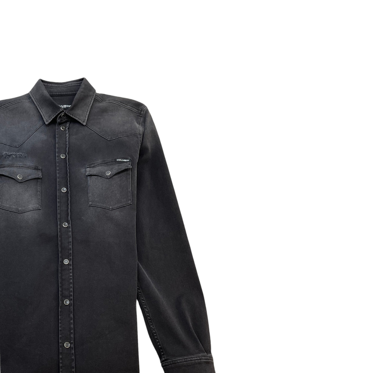 Men's Western Style OverShirt Black Size XXS - Photo 3