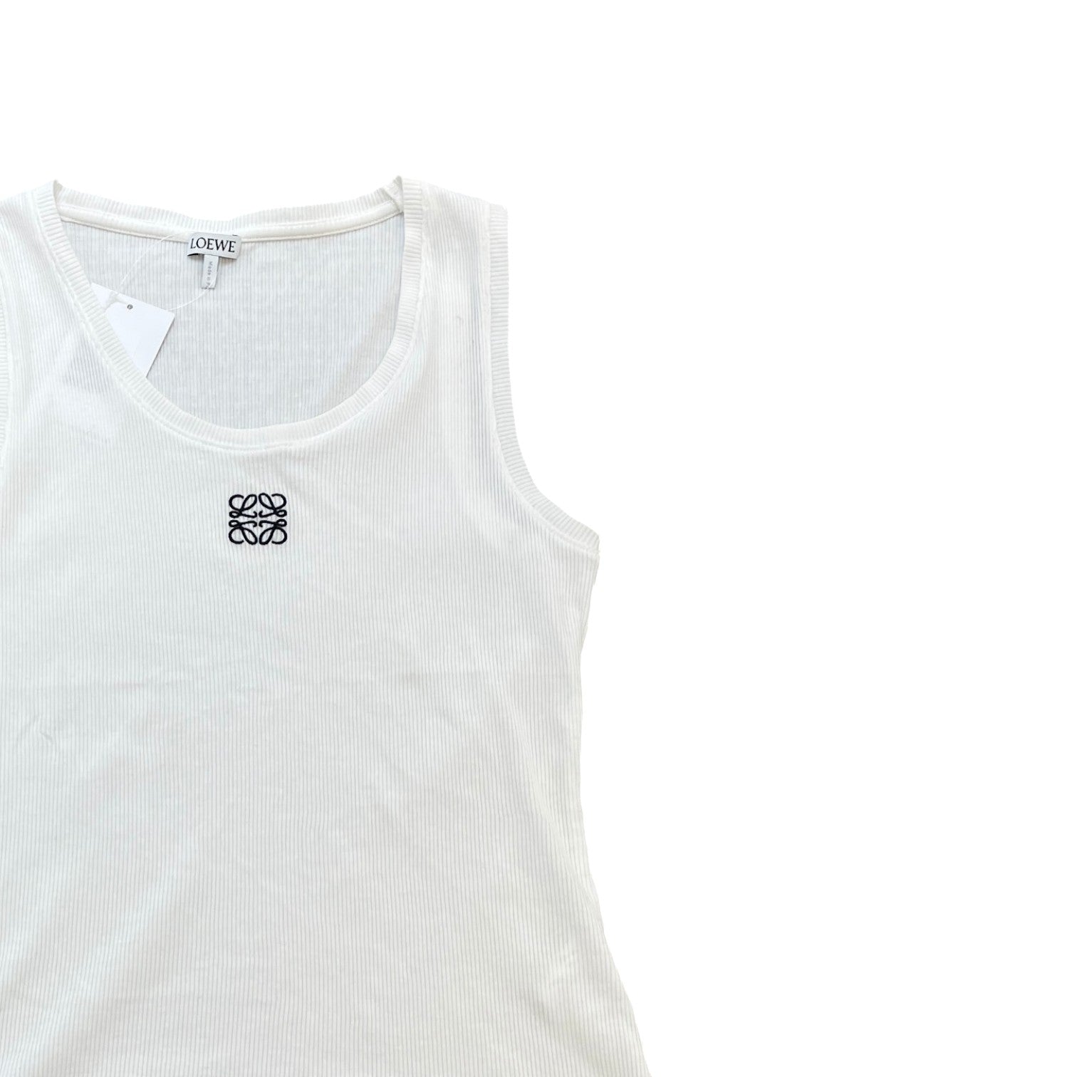 Women's Embroidered Anagram Vest White Size L - Photo 3
