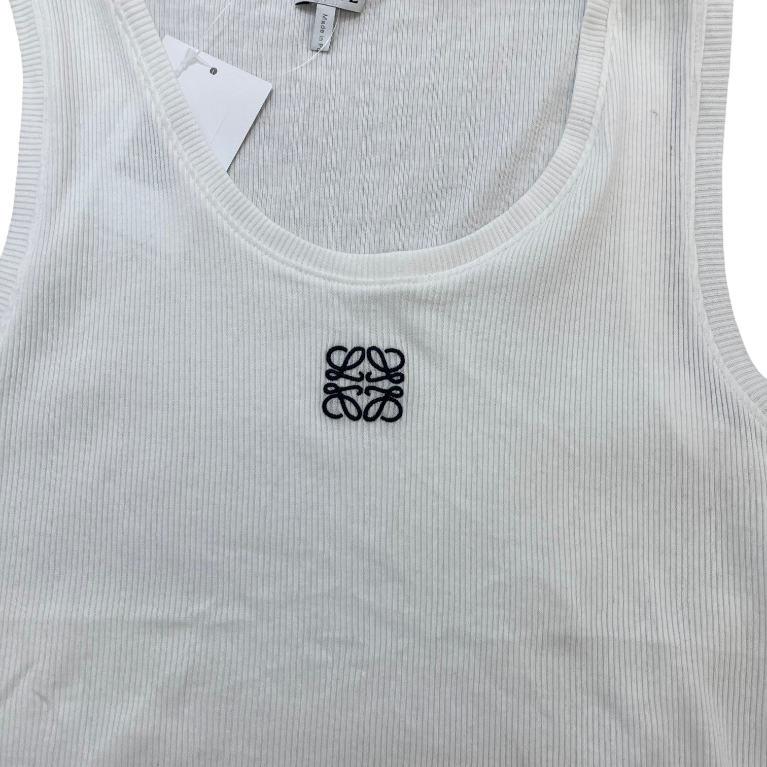 Women's Embroidered Anagram Vest White Size L - Photo 5