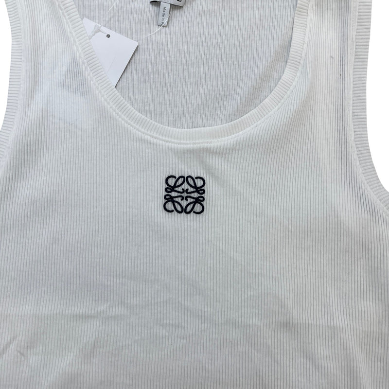 Women's Embroidered Anagram Vest White Size L