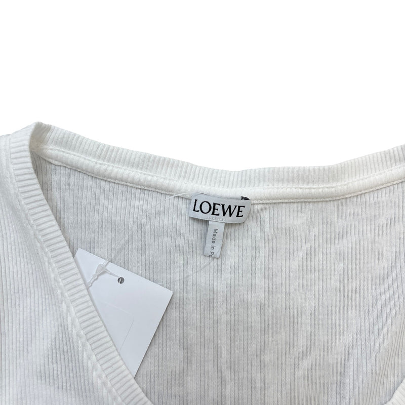 Women's Embroidered Anagram Vest White Size L