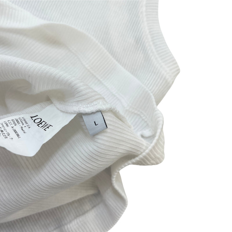 Women's Embroidered Anagram Vest White Size L