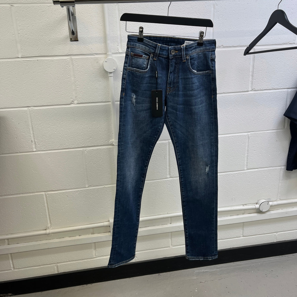 Men's Plague Logo Jeans Blue Size XS / W28 - Photo 8