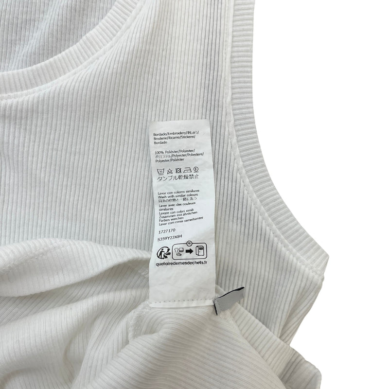 Women's Embroidered Anagram Vest White Size L