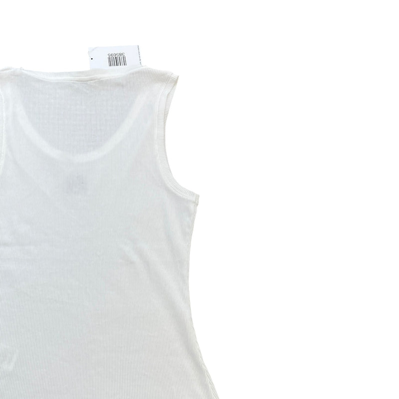 Women's Embroidered Anagram Vest White Size L