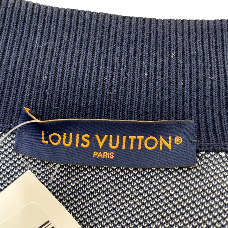 Men's Monogram LV Intarsia Jacket Navy Size M
