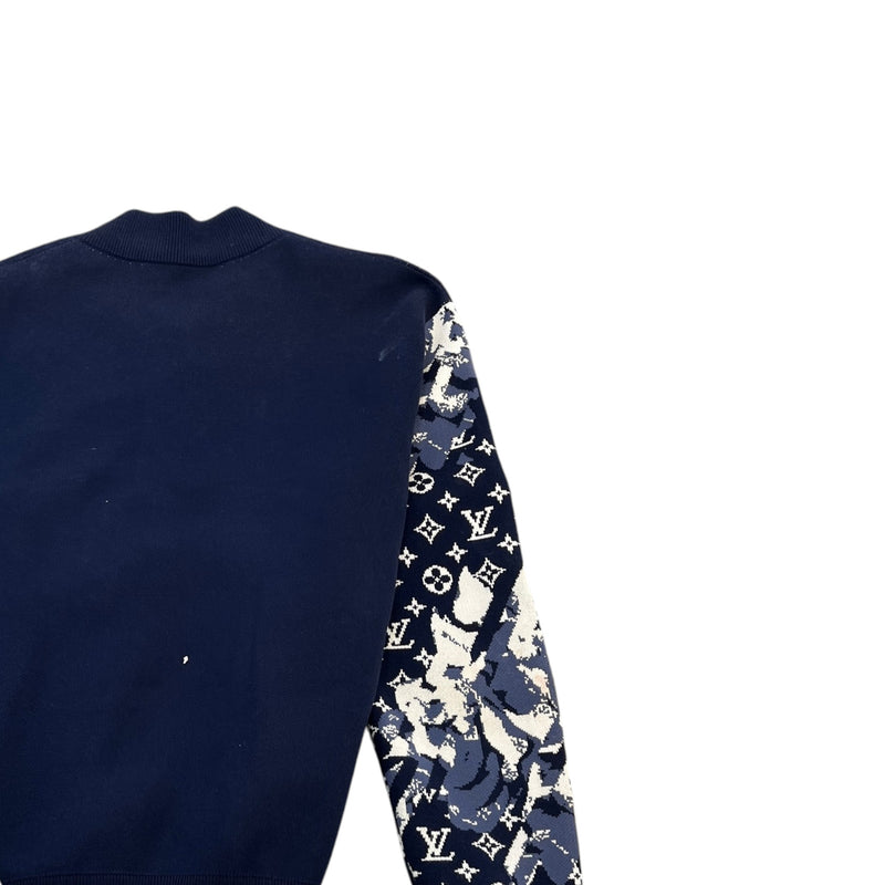 Men's Monogram LV Intarsia Jacket Navy Size M