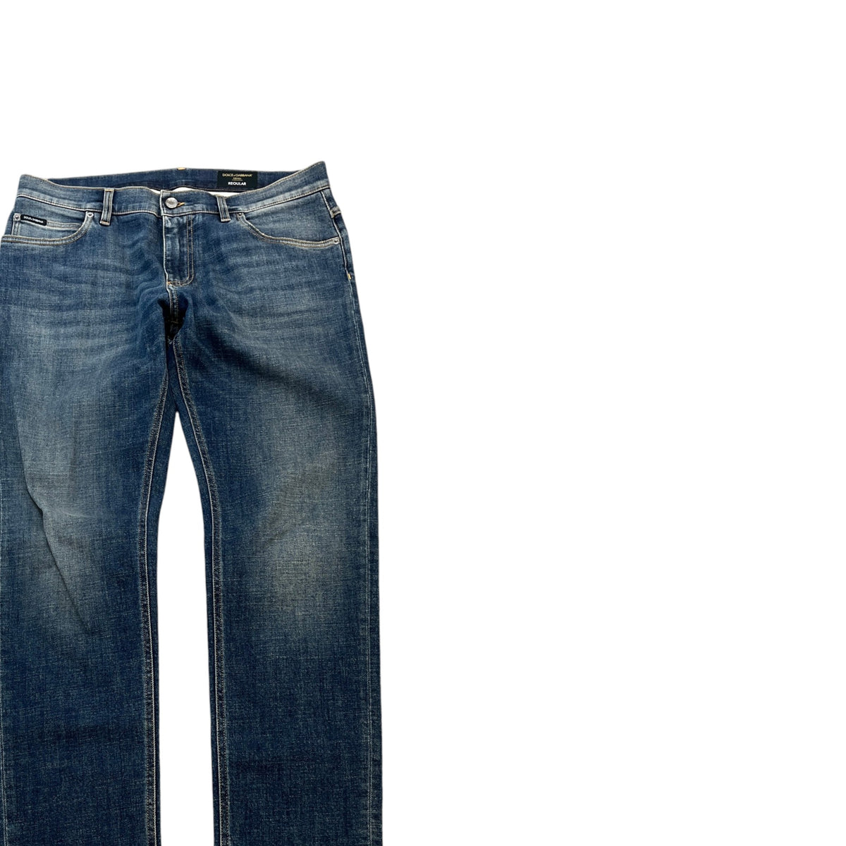 Men's Tab Logo Jeans Blue Size L / W34 - Photo 3