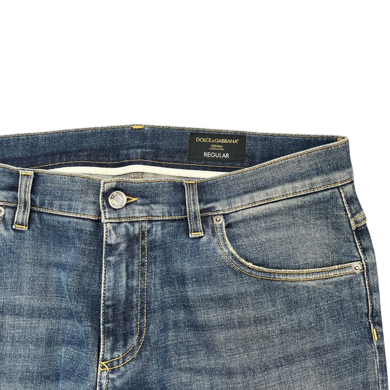 Men's Tab Logo Jeans Blue Size L / W34