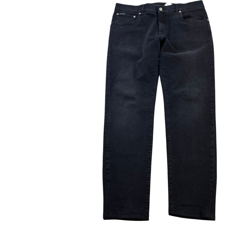 Men's Slim Fit Tab Logo Jeans Black Size XL / W36