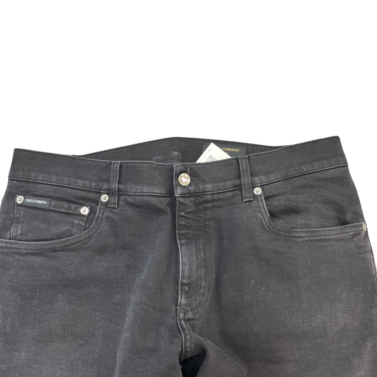 Men's Slim Fit Tab Logo Jeans Black Size XL / W36 - Photo 8